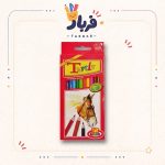 مداد رنگی 12 رنگ لاکپشت