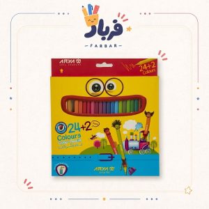 مداد رنگی 24 رنگ آریا
