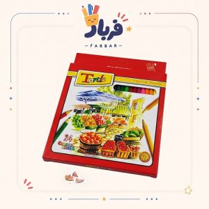 مداد رنگی 24 رنگ لاکپشت