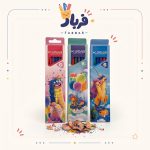 مداد رنگی کسری 6 رنگ